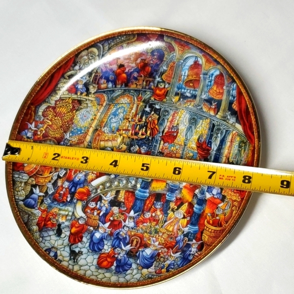 Holy Cats Franklin Mint 8" Porcelain Plate Decor Heirloom Recommendation Limited - Picture 3 of 16